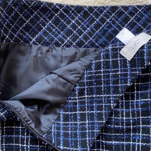 🖤💙 Loft black & blue skirt - Picture 4 of 4